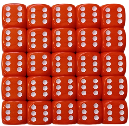 (image for) Spot Orange D6 16mm bag of 50