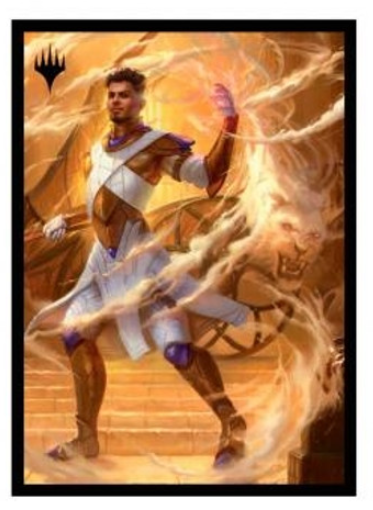 (image for) MTG Aetherdrift Deck Protector Sleeves Borderless Racer Basri, Tomorrow's Champion (100)