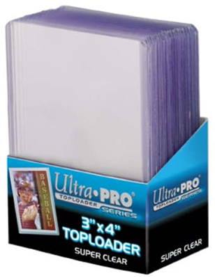 (image for) Ultra Pro - 3 x 4 Inch Toploaders Super Clear Premium 25 Pack