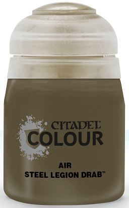 (image for) Citadel Air Paint: Steel Legion Drab (24ml)