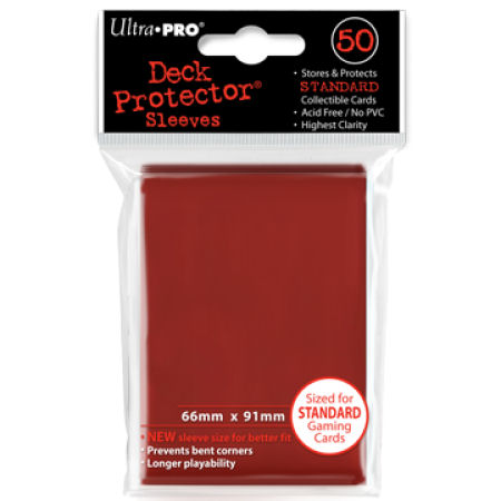 (image for) Ultra Pro Gloss Red Sleeves Standard