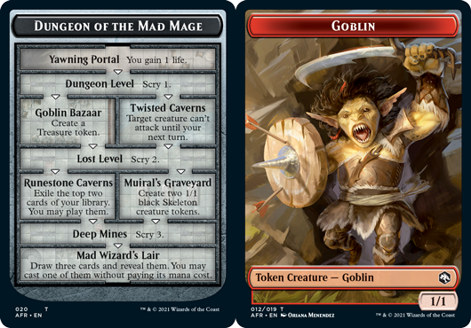(image for) Goblin // Dungeon of the Mad Mage Token