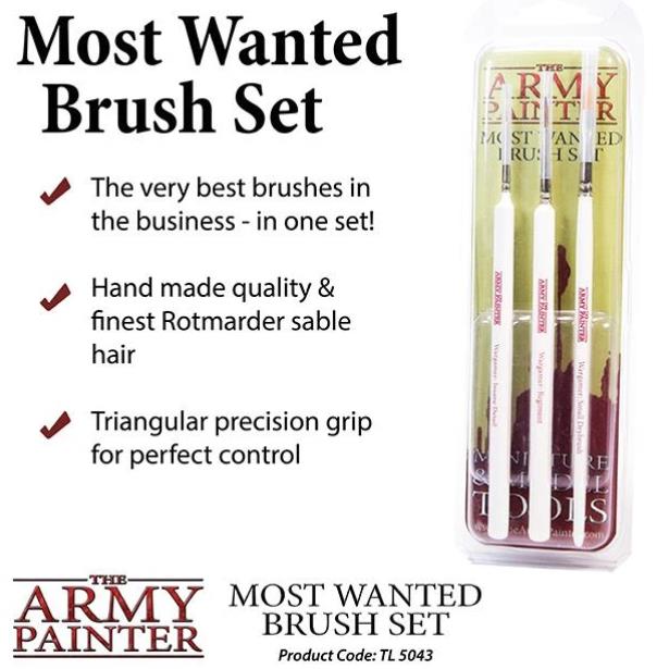 (image for) Army Painter Most Wanted Brush Set