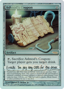 (image for) Ashnod's Coupon - Arena Promo