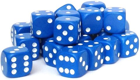 Spot Blue Dice Bag of 100 (image for) Spot Blue Dice Bag of 100