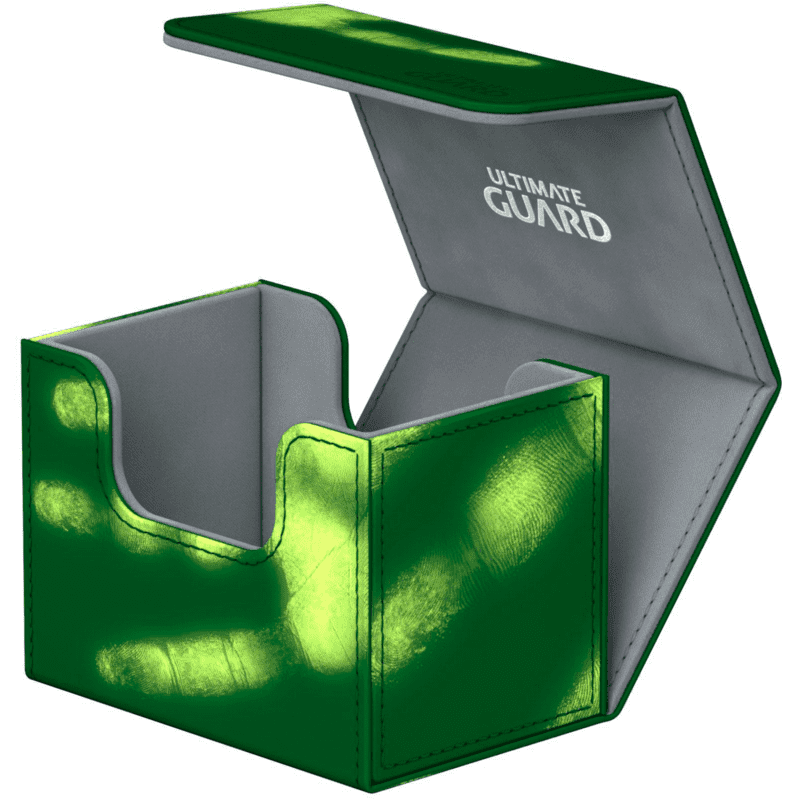 Ultimate Guard Sidewinder Chromiaskin Deck Box Green 80+ (image for) Ultimate Guard Sidewinder Chromiaskin Deck Box Green 80+