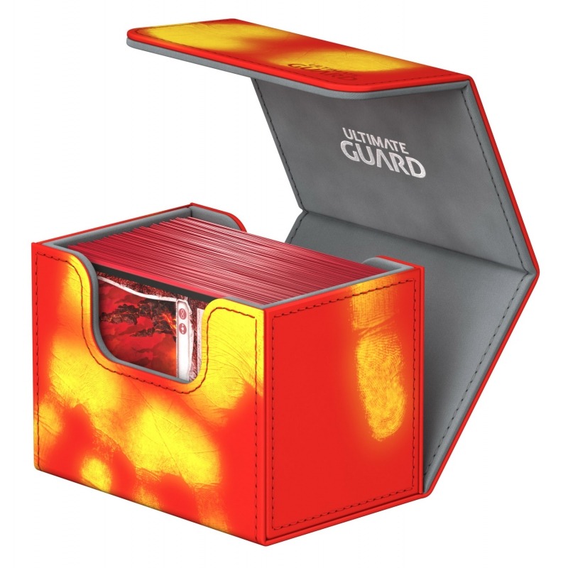 Ultimate Guard Sidewinder Chromiaskin Deck Box Red 80+ (image for) Ultimate Guard Sidewinder Chromiaskin Deck Box Red 80+