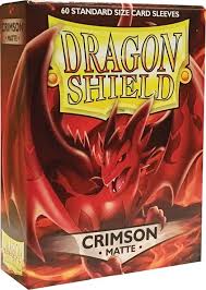 (image for) Dragon Shield Crimson Matte Sleeves Standard Size x 100