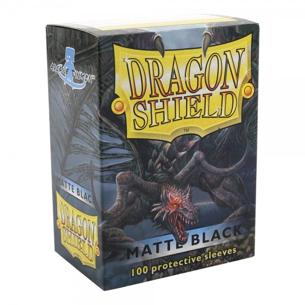 (image for) Dragon Shield Matte Black Sleeves Standard Size x100