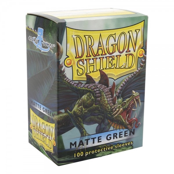 (image for) Dragon Shield Matte Green Sleeves Standard Size x100