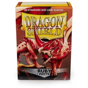 (image for) Dragon Shield Matte Ruby Sleeves Standard Size