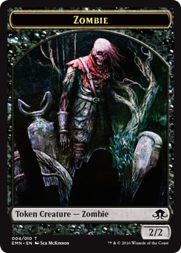 (image for) Zombie Token (4) - Eldritch Moon