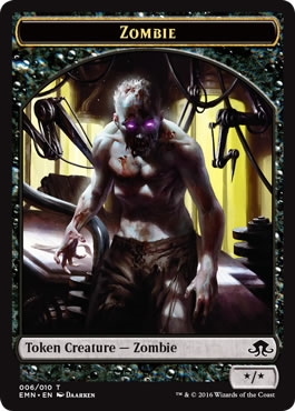 (image for) Zombie Token (6) - Eldritch Moon