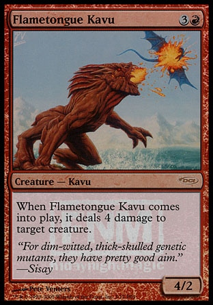 (image for) Flametongue Kavu - FNM Promo