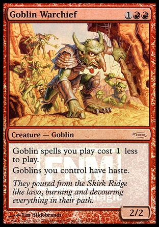 (image for) Goblin Warchief (2006) - FNM Promo