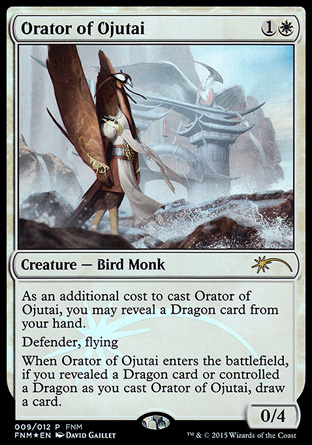 (image for) Orator of Ojutai - FNM Promo