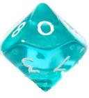 (image for) D10 Aqua Gem Dice: Bag of 10