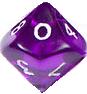 (image for) D10 Purple Gem Dice: Bag of 10