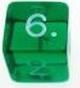 (image for) D6 Green Gem Dice: Bag of 10