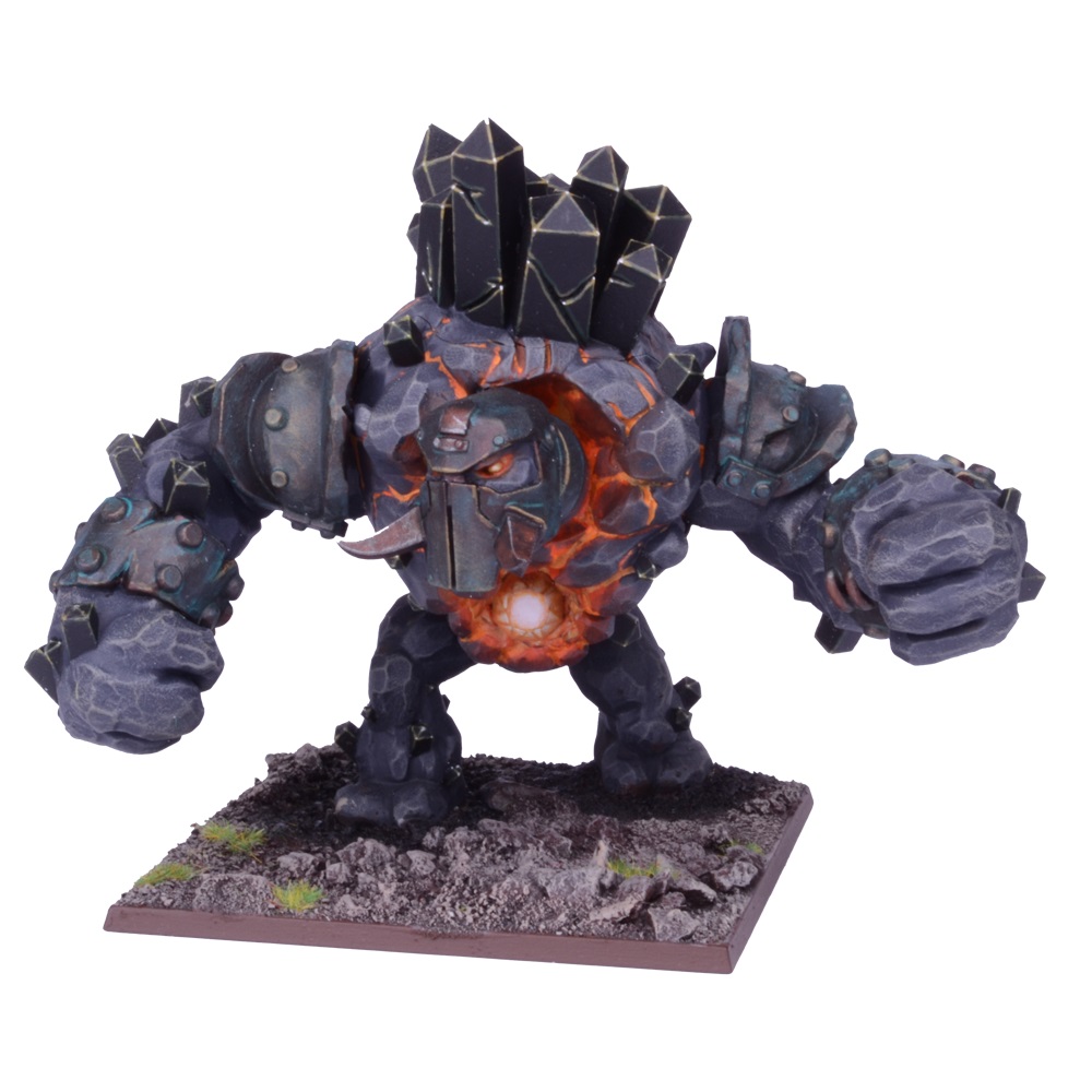 (image for) Kings of War Abyssal Dwarf Greater Obsidian Golem