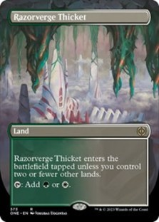 (image for) Razorverge Thicket (Borderless) (Foil)