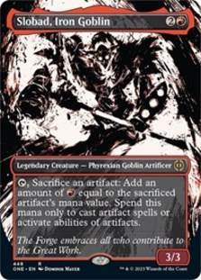 (image for) Slobad, Iron Goblin (Showcase) (Step-and-Compleat Foil) (Foil)