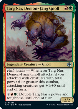 (image for) Targ Nar, Demon-Fang Gnoll (Foil)