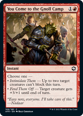 (image for) You Come to the Gnoll Camp (Foil)