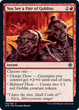 (image for) You See a Pair of Goblins (Foil)