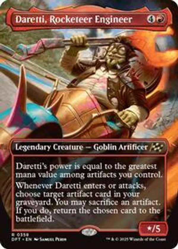 Daretti, Rocketeer Engineer (Borderless) (Foil)