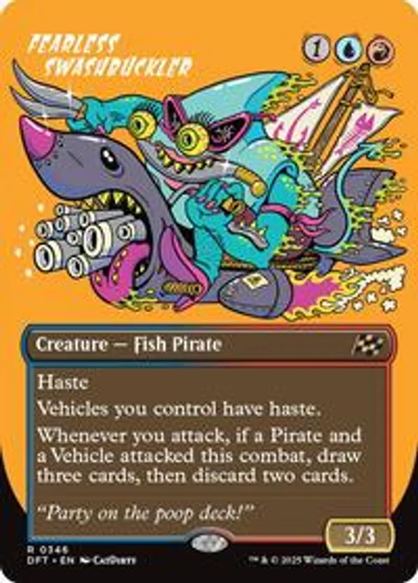 Fearless Swashbuckler (borderless) (Foil)