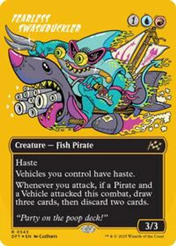 Fearless Swashbuckler (borderless) (First-Place Foil) (Foil)