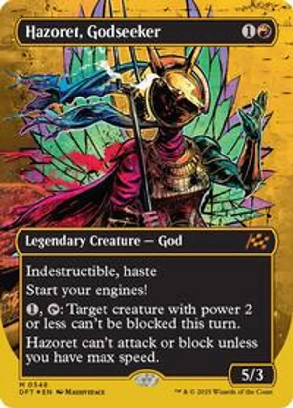 Hazoret, Godseeker (Borderless) (First-Place Foil) (Foil)