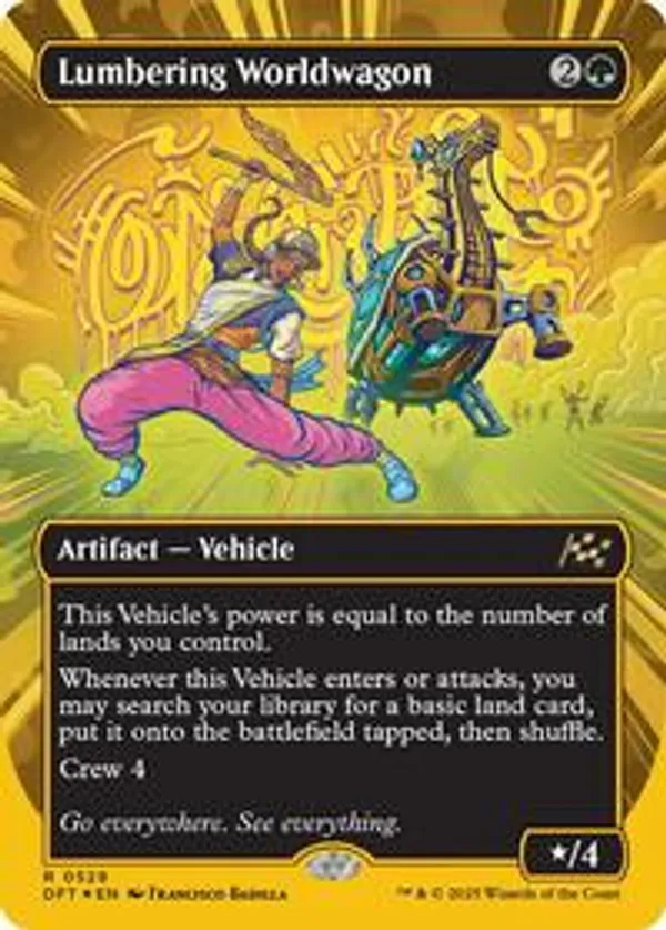 Lumbering Worldwagon (Borderless) (First-Place Foil) (Foil)