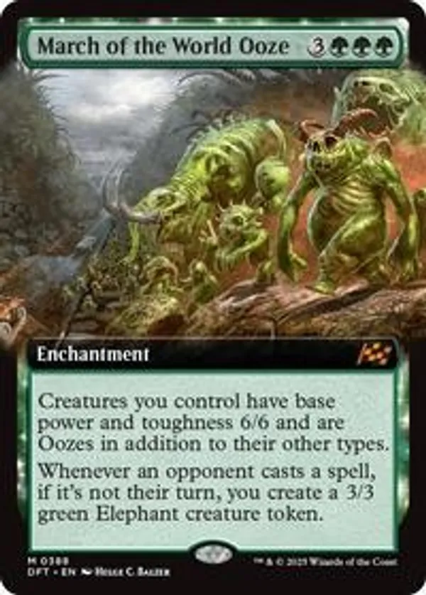 March of the World Ooze (Extended Art) (Foil)