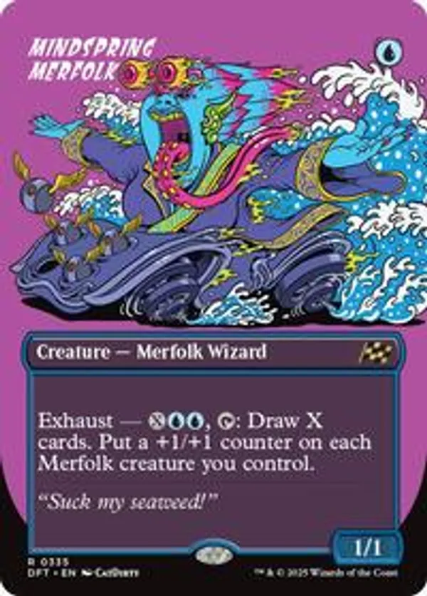 Mindspring Merfolk (Borderless) (Foil)