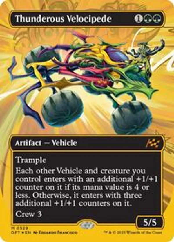 Thunderous Velocipede (Borderless) (First-Place Foil) (Foil)