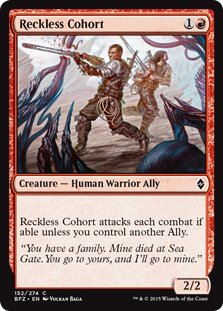 (image for) Reckless Cohort (Foil)