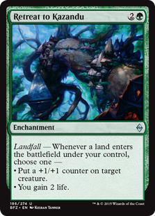 (image for) Retreat to Kazandu (Foil)