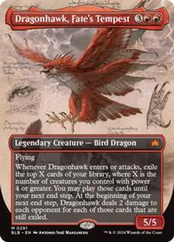 (image for) Dragonhawk, Fate's Tempest (Borderless) (Foil)