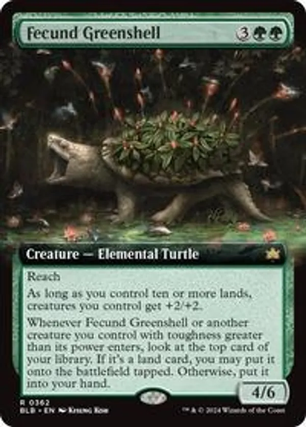 (image for) Fecund Greenshell (Extended Art) (Foil)