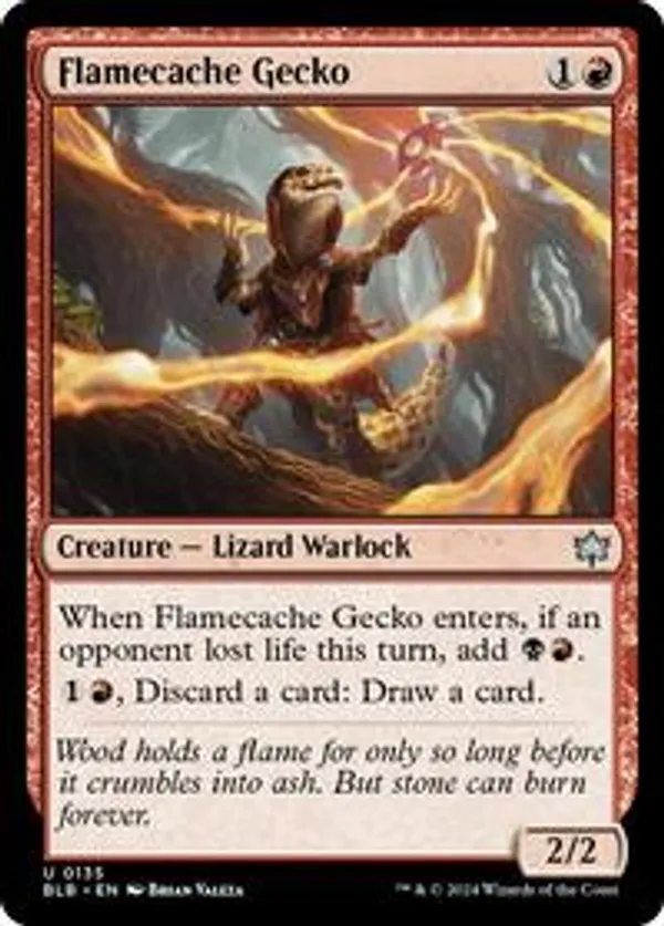 (image for) Flamecache Gecko (Foil)