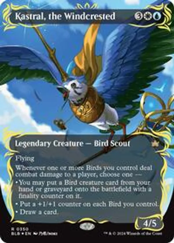 (image for) Kastral, the Windcrested (Borderless) (Foil)
