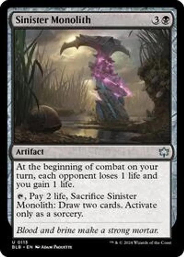 (image for) Sinister Monolith (Foil)