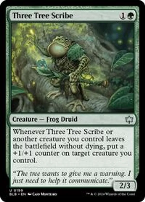 (image for) Three Tree Scribe (Foil)
