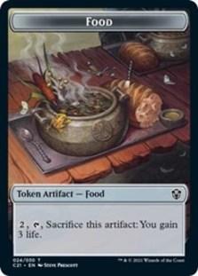 (image for) Food // Saproling Double-sided Token
