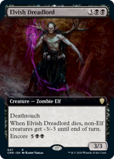 (image for) Elvish Dreadlord (Extended Art) (Foil)