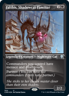(image for) Falthis, Shadowcat Familiar (Foil Etched) (Foil)