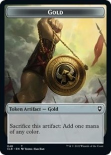 (image for) Gold // Dragon Double-sided Token