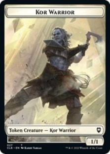 (image for) Kor Warrior // Angel Warrior Double-sided Token